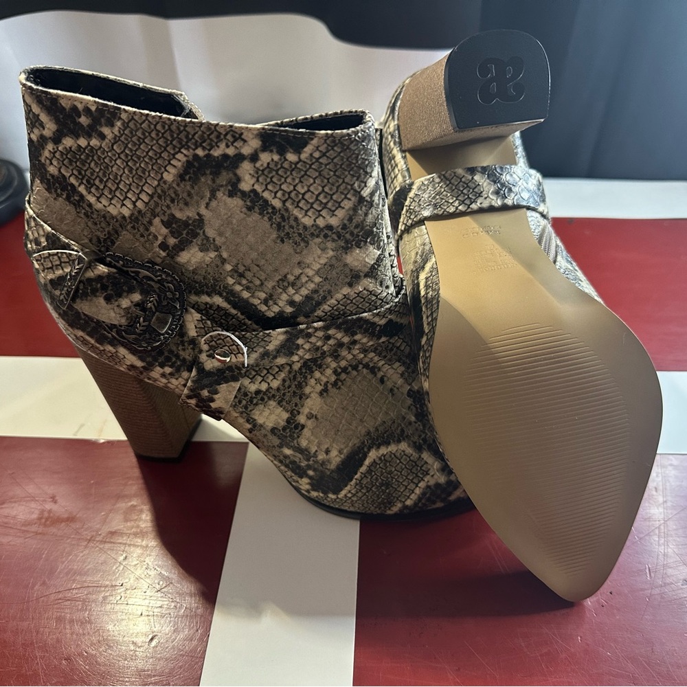 Snakeskin Ankle Boots